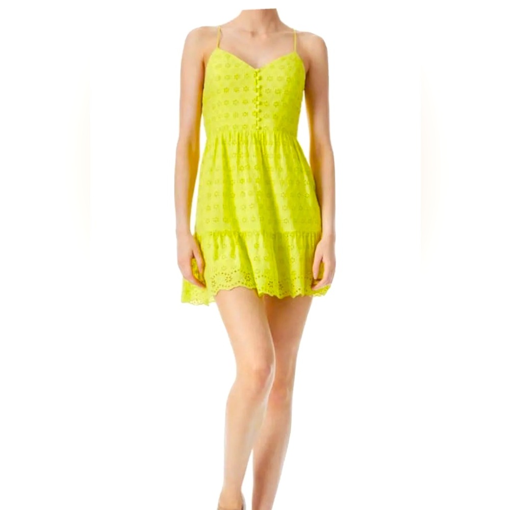 Nwt Alice + Olivia lemon sorbet eyelet dress size 4